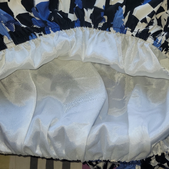 Moschino Jeans Balloon Skirt Mixed Print Dress, GUC, Size 2 - Picture 6 of 10